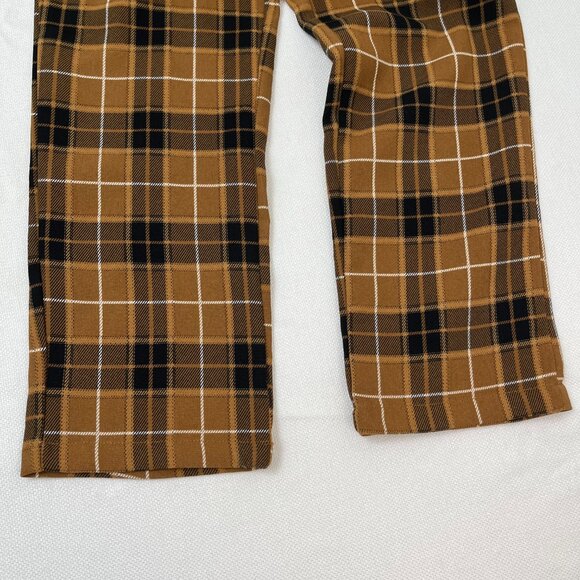 Papaya Vintage Style Clueless Mustard Plaid Two Piece Cropped Jacket & Pants M - Picture 13 of 16